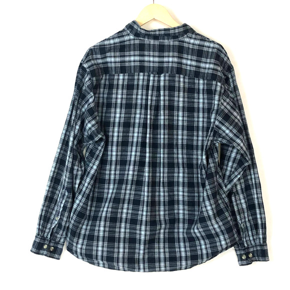Columbia Button Down Plaid Shirt Blue size L - Picture 2 of 8